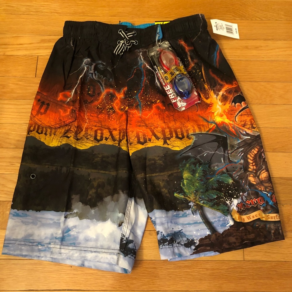 ZeroXposure microfiber swim trunks Lg boys